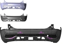 Bumpers (bumper covers) for cars