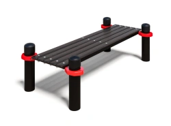 Horizontal gymnastics bench