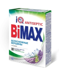 All-purpose powdered laundry detergent "BiMax White Snow Peaks Automat" Lavender Fresh