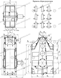 Vertical spur gearbox 3SSP-800