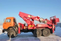 Telescopic autohydro lift AGP 35T KAMAZ-43118 33M 400KG 20M