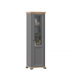 Amelie LD.642930.000 Right single-leaf glass cabinet (Onyx grey)
