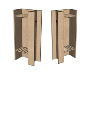 Open cupboard (left/right) "MNS"