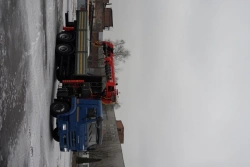 Special-purpose vehicle with hydraulic loading crane of MKMA type on the basis of KAMAZ 65117 and its modifications 64K36N-U8