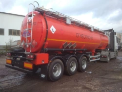 Semi-trailer-tank trailer for transportation of light oil products FOX TANK 877717 (modification 877717) on Tonar 9042 axles wit