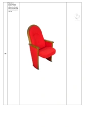 Armchair on metal frame, brand "Beaumonde", size: 545×630/820×1050, cushion thickness 110 mm