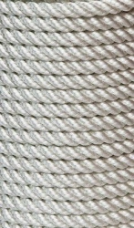 Three-strand polyamide wire rope with cable twist PA