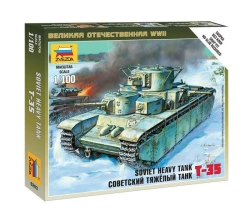 Assembled model Soviet heavy tank T-35