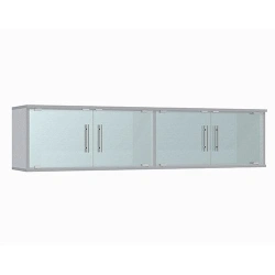 Hinged shelf with four glass doors model PNS-2