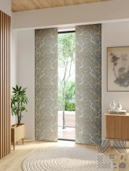 Barriers. Decorative panels Japanese curtains