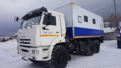 Special van on Kamaz 43118-A5 chassis. GIRD brand. Type 5849AF. Modification 5849AF-0000010-11. Design