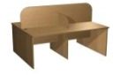 4-seat reading box, double-sided, without backlight 1780x1400x1250 mm