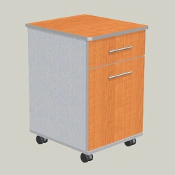 Single-door underbench with drawer model TM-2