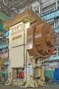 Hot stamping crank press for production of forgings from ferrous and non-ferrous metals KG8048