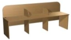 Reading box 3-seater, single-line, no backlighting