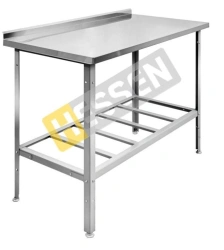Industrial table with a lattice shelf wall-mounted (with a board) SPP 9*7