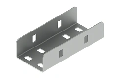 Connecting bracket SL 50x50, with overall dimensions 51x120 mm, with metal thickness 1,5 mm, hot-dip galvanised steel