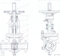 Steel clinket gate valves DN 65-150 PN 6,4 MPa