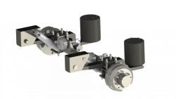 Axle unit 5 t axle unit complete with air suspension