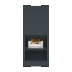 CADUCEUS ALING MODE Flush-mounted telephone socket RJ12 6P6C cat.3, 1M, anthracite, art. 6631.?