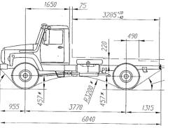 Chassis, Modification 33086, Diesel engine
