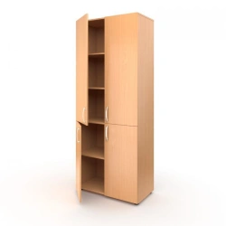 Four-door cupboard for teaching aids