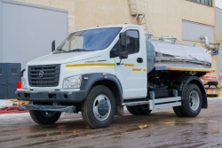 Vehicles of modifications 4389JG - oval section tank on GAZ chassis of modifications C41R13, C41RB3, C41R33.