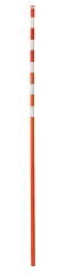 Plastic milestone VP-2,5 2,5 m high, diameter 40 mm with 5 s/o stripes 100 mm each