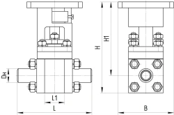 Shut-off ball valve ATEK.491811.012