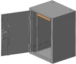 Reinforced wall-mounted distribution cabinet SHRNu-14U-500-12