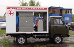 Mobile disinfection chamber, MAC on base vehicle UAZ-330365 of 3917UK modification