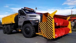 Snowplough auger-rotor snowplough SSR-1 model 7963 WA on the basis of chassis URAL 4320-60, 4320-72, 5557-62.