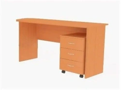 Desk with pull-out cabinet