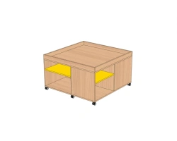 Play table - 1 with vertical sides SI1-B