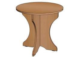Round play table small, H460/ SD06