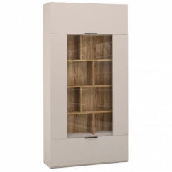 "SOHO" HB7-02.DS, 2-door glass section (beige) from the "SOHO" modular furniture set