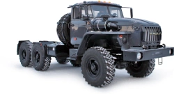 Chassis Ural 5557-1151-60 (Equipment options: gearbox: YAMZ-2361; clutches ZF; transfer case: URAL)