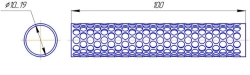 Intervertebral insert (l. 10...20mm, length 100mm)