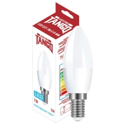 LED Lamp 7W E27 candle 6500K 220V (TANGO LED C37-7W-E27-WW) TANGO RUSSIA