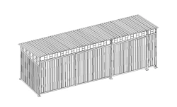 Canopy for dustbins(6,5m) SZ-244.00