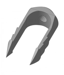 Harpoon bone block fixing bracket, article number OM005.00.00.