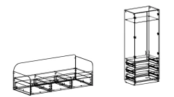 Children's wooden furniture set
