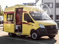 Ambulances of ambulance type 2250A modification: 2250C3 are made on the basis of GAZ chassis, type A6 mod. A69R23, A69R33