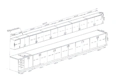 Kitchen furniture for cookery training room Art: AtKM