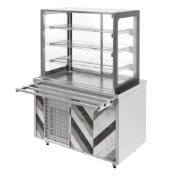 Refrigerated cabinet with serving doors RCC21A City, trademark "Refettorio"