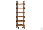 Library corner shelving unit