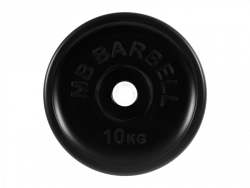 MB-PltBE-10 Rubber disc "Euro-Classic", black, 51 mm, 10 kg