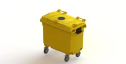 Mobile waste bin 660l Art.25.C19.V/1 (20.803.20.PE; 21.053.20.V/1)