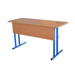 Pupil's table "Shkolnik" 2-seater non-adjustable, article no. 50090
