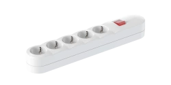 CADUCEUS ALING Connecting products Extension strip 5x16A with switch 3,6kW, 250V~, white, art. 4405.0